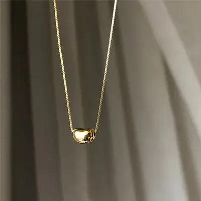 Xiyu Titanium Necklace Acacia Bean Pendant