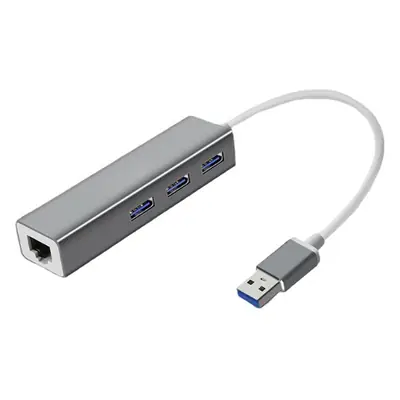 USB 3.0 Hub RJ45 to USB-C Converter