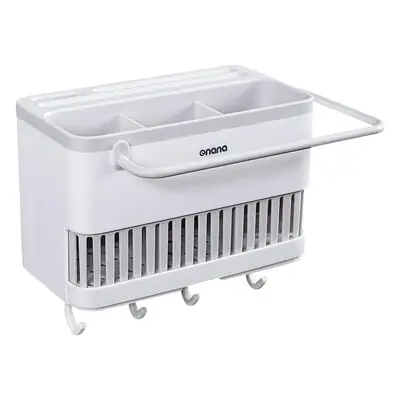 Wall-Mounted Kitchen Chopstick Cage with Storage Box