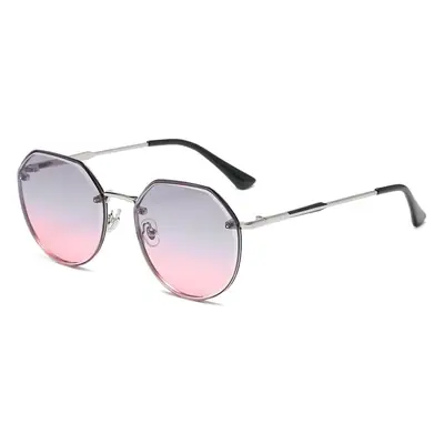 Women's Gradient Metal Sunglasses Street Fashion