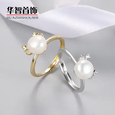Gold Pearl Ring for Women Elegant Design