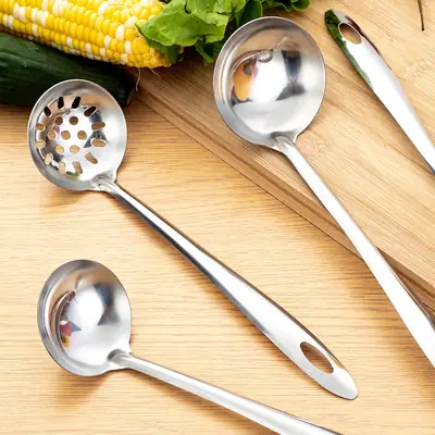 Stainless Steel Hot Pot Spoon Skimmer Set for Kitchen & Hotels