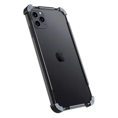 Apple 13 Pro Max Metal Frame Phone Case Black