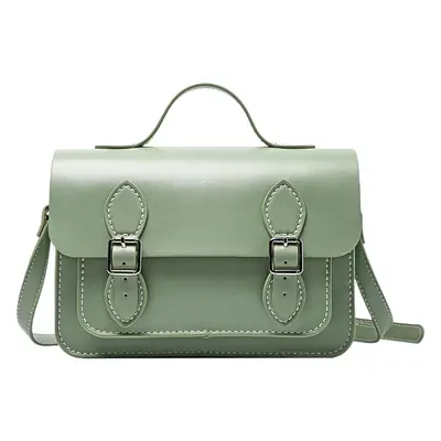 Light Green Leather Crossbody Bag for Women