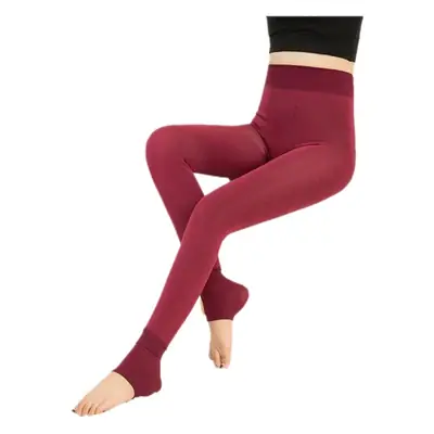 Women Korean Style Pearl Velvet Leggings Large Winter Warm All-In-One Pants