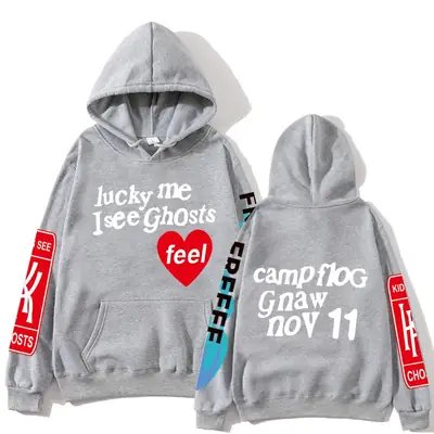 Kids Hoodie Set Black Heat Transfer Graphic
