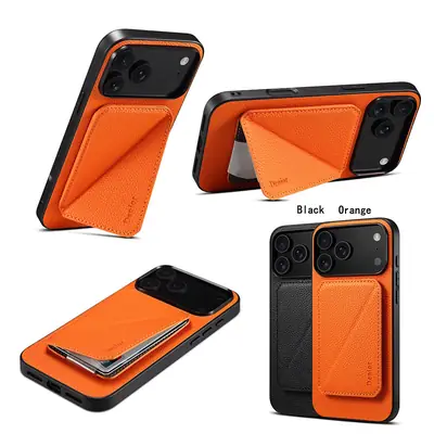 Magnetic Togo Leather Phone Case Orange 17"