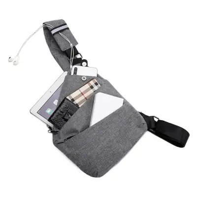 Men Casual Cross-Border Shoulder Bag Grey