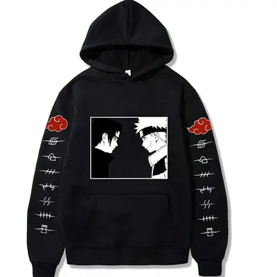 Naruto Sasuke Hoodie Plus Size Fleece Sweatshirt