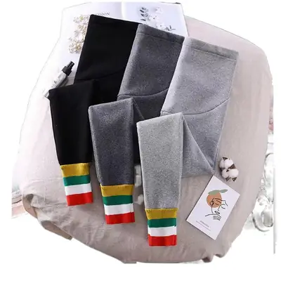 Fleece Leggings Nine Point Straps Pregnant Women