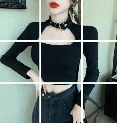 Women Sexy White Hanging Neck Top Short Sleeve Slim Fit