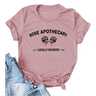 Women's Pink Rose Apothecary Short Sleeve T-Shirt