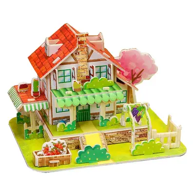 3D Wooden House Puzzle for Kids 6+ Educational Toy
