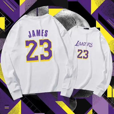 Lakers James 23 Long Sleeve T-Shirt Red