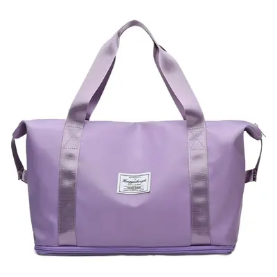 Purple Yoga & Travel Bag Large Capacity Dry Wet Separation
