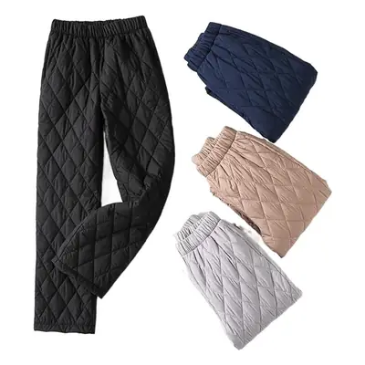 Black Wide Leg Cotton Trouser for Women Autumn Winter