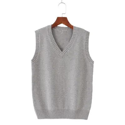 Women V Neck Jk Vest Yellow Sleeveless