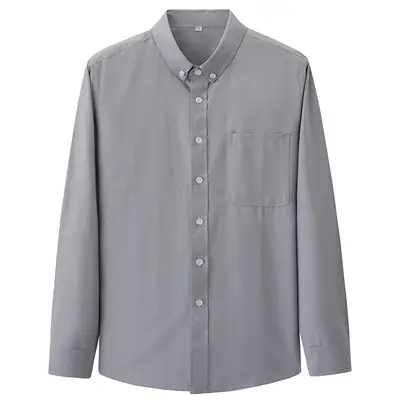 Men's Striped Oxford Shirt Long Sleeve Spring Autumn