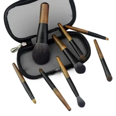 8 Mini Makeup Brushes Set Soft Animal Hair Eye Shadow Brush