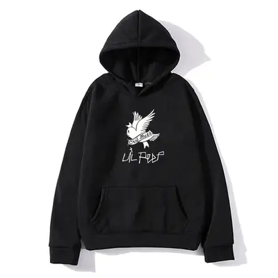 Lil Peep Fleece Hoodie Yellow Winter Men's