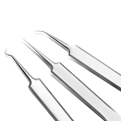 Stainless Steel Acne Clip Set Blackhead Removal Tweezers