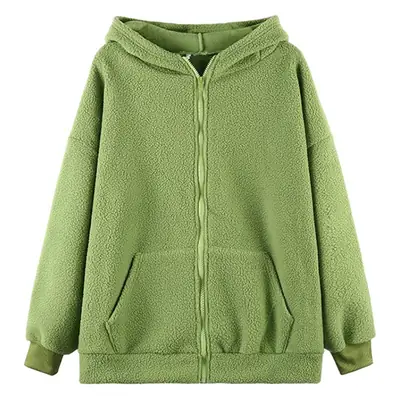 White Bear Ears Japanese Ins Loose Winter Coat