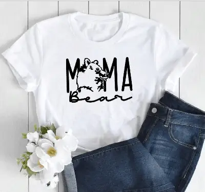 Pink Mom Design T-Shirt Short Sleeve 2020