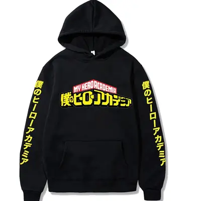Men's Yellow My Hero Academia Hooded Sweatshirt