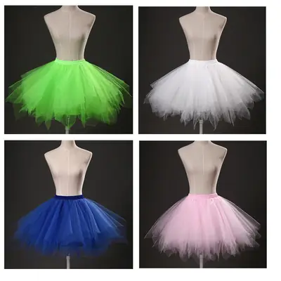 Pink Tulle Half-Length Tutu Skirt for Women