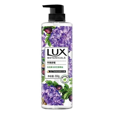 Lux/Lux Plant Extract Fragrance Shower Gel Freesia Honeysuckle Flower Bird of Paradise White Sandalwood Multi-Scent 550G/Bottle