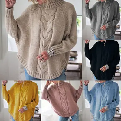 2025 Black Knitted Fat mm Enlarged Sweater for Women