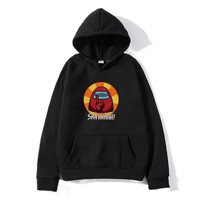 Men Hoodie Graphic Print Grey 2021 Hip Hop