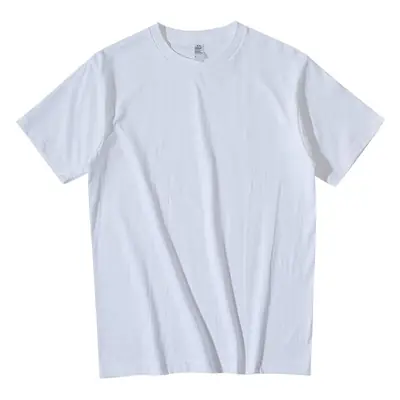 Men Women Cotton Round Neck T-Shirt 250g Green