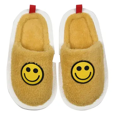 Women Winter Smiley Cotton Slippers Warm Non-Slip