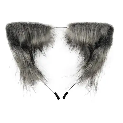 Plush Cat Ear Hairband Orange Lolita Fox Design