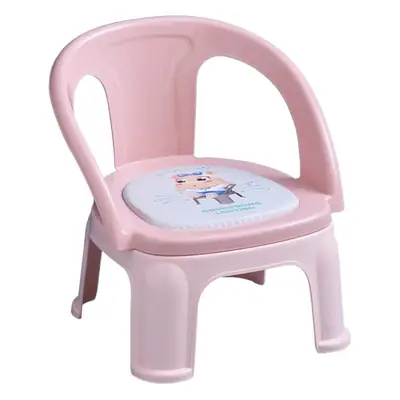 Kids Cartoon Stool Chair Plastic Baby Backrest Chair