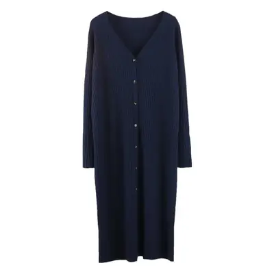 Large Size Women's Knitted V-Neck Inner Skirt Dress