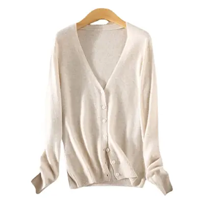 Women V-Neck Slimming Cardigan Solid Maroon