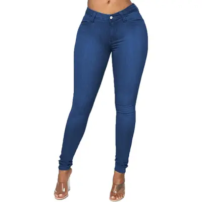 Women's Skinny Jeans Pencil Pants Plus Size European American Style