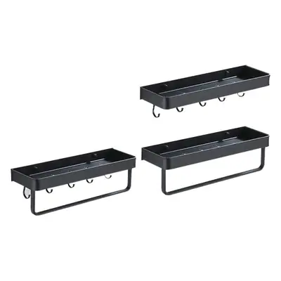 Bathroom Towel Rack Wall-Mounted Aluminum Storage