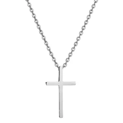 Titanium Cross Necklace Men Women Korean Style