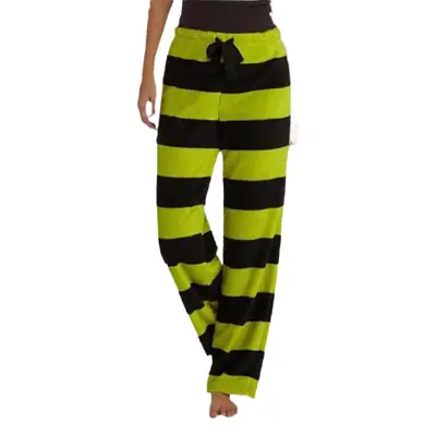 2022 Christmas Grinch Stole Printed Striped Trousers
