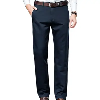 Men's Thick Fleece Lined Black Pants Large Winter Casual