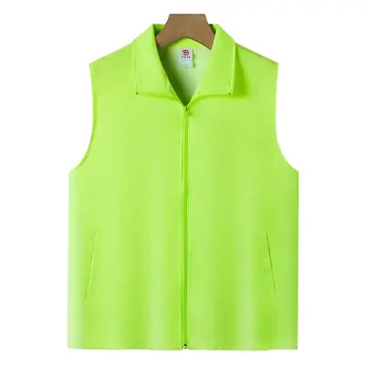 Orange Single Layer Vest for Men Women 200g