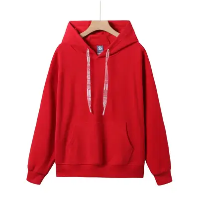 Black Printed Hoodie Round Neck Casual Wear