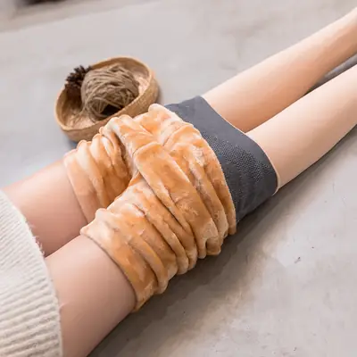 Fleece Lined Thermal Pants for Women Warm Bare Leg Base Layer
