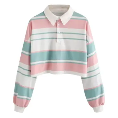 Women's Striped Polo T-Shirt Autumn Winter 2022