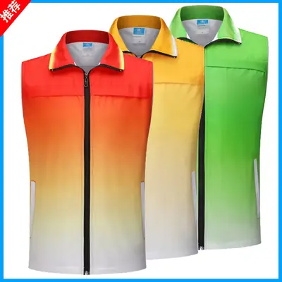 Colorful Full Body Printed Vest for Volunteers and Work