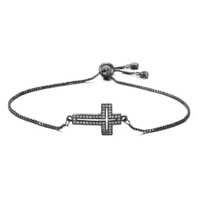 Real Gold Cross Bracelet Adjustable European American Jewelry 2022