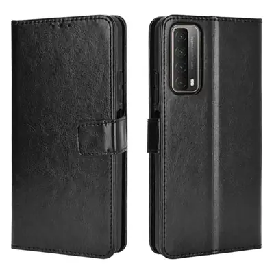 Huawei Smart 2021 Phone Flip Cover Leather Case Black